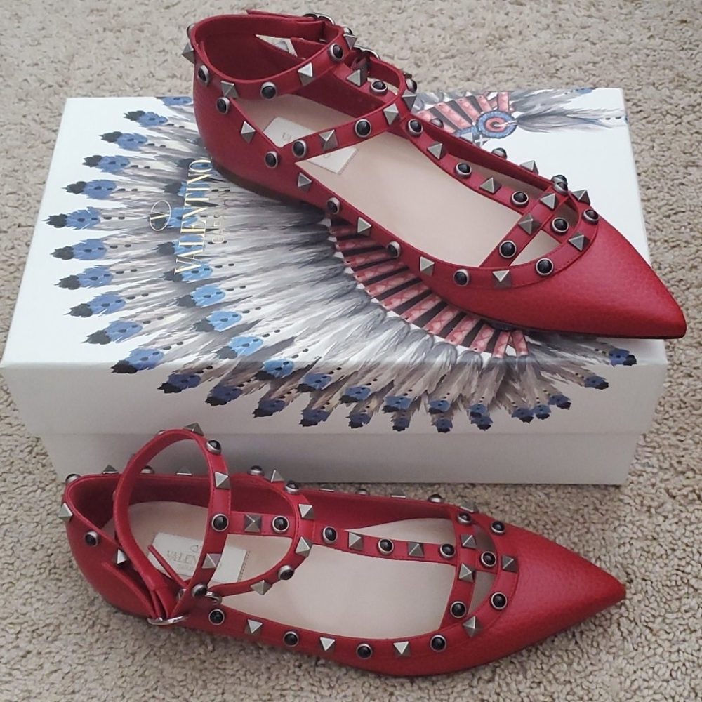 Valentino Garavani Rockstud Ballet Flats